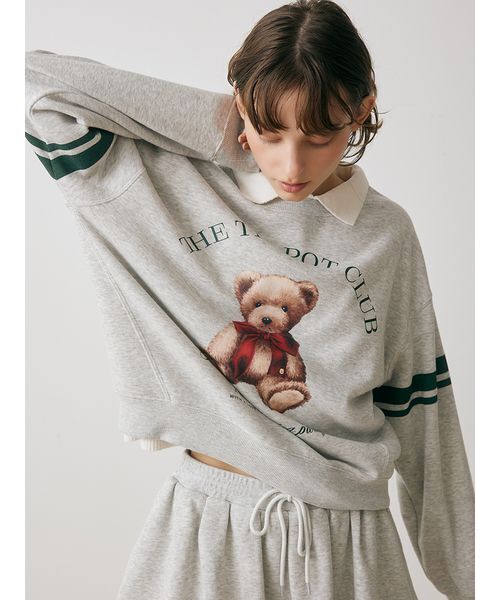 SNIDEL HOME パジャマ ルームウェア Bearスウェットプルオーバー