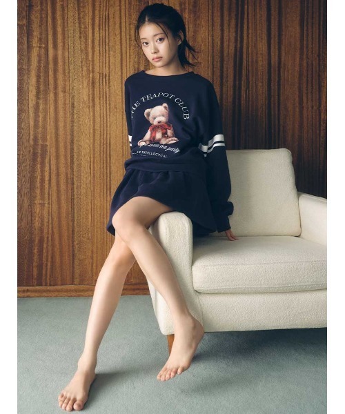 SNIDEL HOME パジャマ ルームウェア Bearスウェットプルオーバー