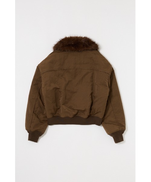 【MOUSSY】FAUX FUR ブルゾン MOUSSY ブルゾン アウター 「25年AW新作」F/FUR STAND COLLAR
