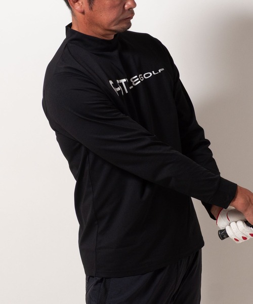 BAYBLO tシャツ (SA) 複合繊維 モックネック ロゴ 長袖 Tシャツ メンズ