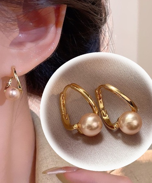 shoppinggo ピアス ピアス リングピアス レディース 上品 ゴールド