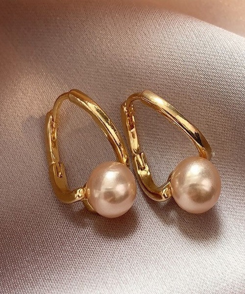 shoppinggo ピアス ピアス リングピアス レディース 上品 ゴールド 