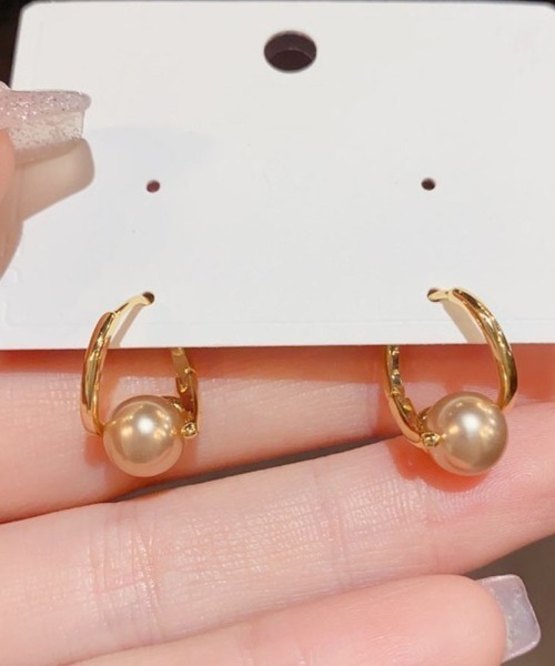 shoppinggo ピアス ピアス リングピアス レディース 上品 ゴールド