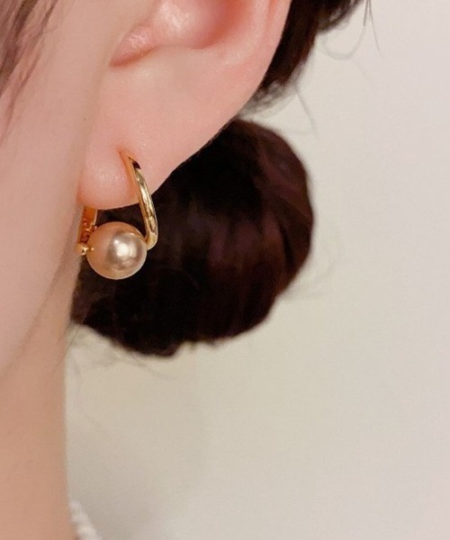 shoppinggo ピアス ピアス リングピアス レディース 上品 ゴールド