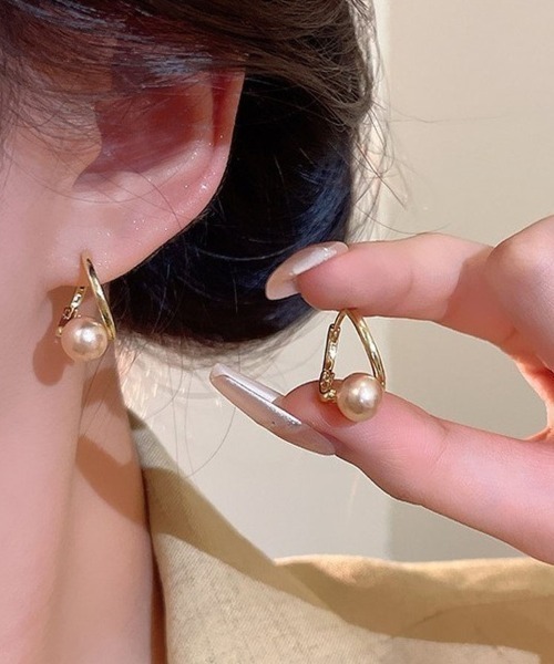 shoppinggo ピアス ピアス リングピアス レディース 上品 ゴールド