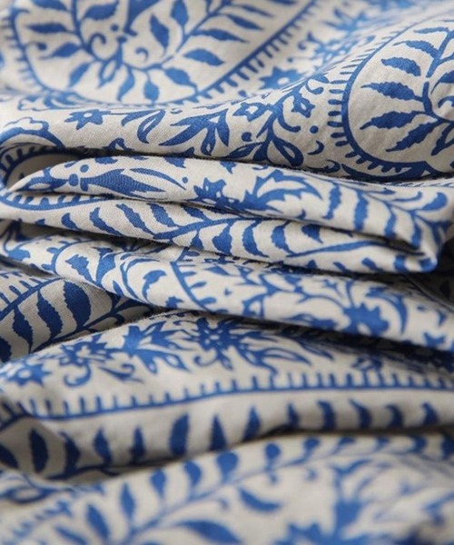 「CADBURY」 半袖ブラウス X-LARGE ブルー レディース_画像4