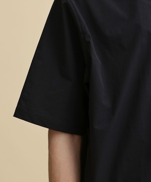 「NANO universe」 半袖シャツ M ネイビー メンズ_画像6