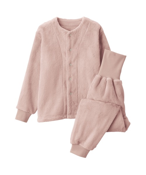 無印良品 着る毛布パジャマ150 冬用　キッズパジャマ2組セット　1つ未使用 無印良品（MUJI） パジャマ キッズ 着る毛布 腹巻付き長袖パジャマ