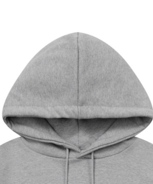 mucent グレー クロップドパーカー A'GEM/9 × .kom 『MUCENT/ムセント』 LOVRITS MINI HEART LOGO HOOD