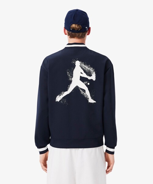 ラコステ『ノバク・ジョコビッチ』テクニカルスウェットジャケット　JP.Mサイズ LACOSTE（ラコステ） ブルゾン アウター 撥水 「ノバク・ジョコビッチ