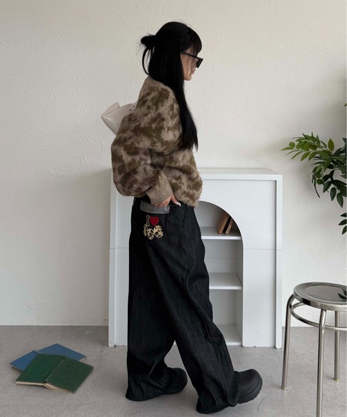 ジーンズ フロントタックリジットデニム メンズ レディース : ZOZOTOWN