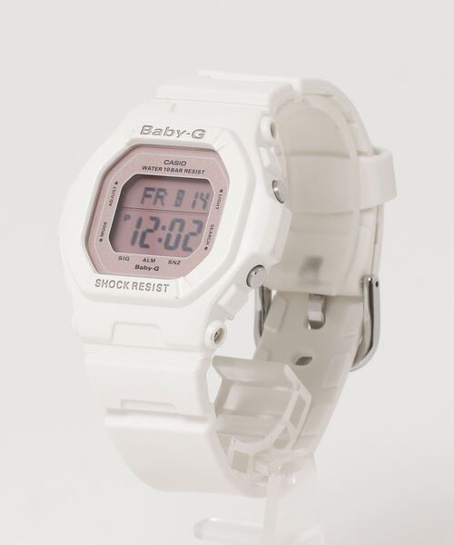 BABY-G 「BABY-G」 デジタル腕時計 FREE ホワイト×ピンク レディース