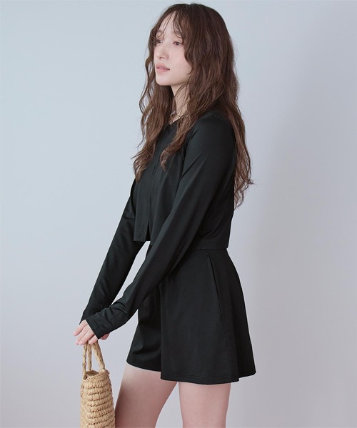 SEA DRESS（シードレス） uvカット 水着 3点セット/前開きトップス付