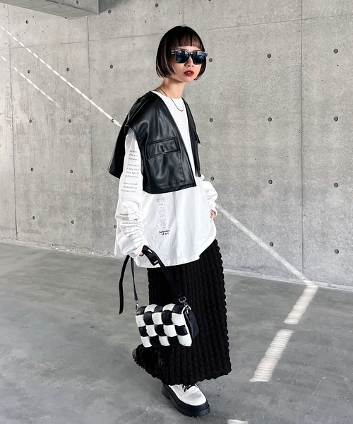 「PAGEBOY」 タイトスカート FREE オフホワイト レディース_画像7