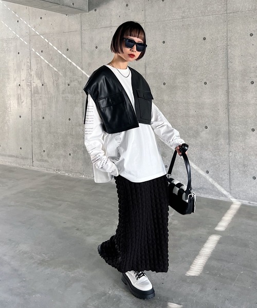 「PAGEBOY」 タイトスカート FREE オフホワイト レディース_画像8