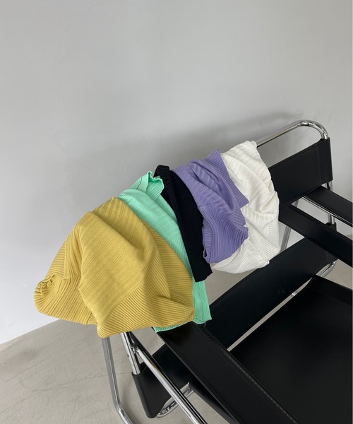 「SANSeLF」 半袖ニット FREE ピンク レディース_画像2