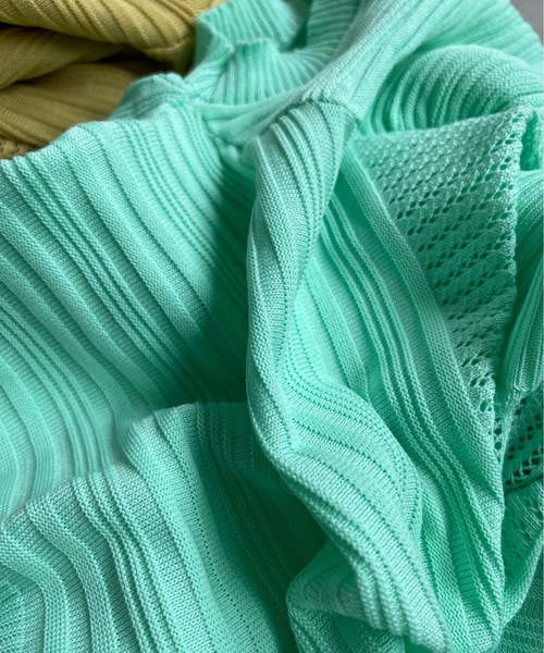 「SANSeLF」 半袖ニット FREE ピンク レディース_画像4