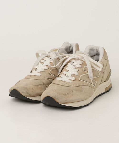 New Balance（ニューバランス） 刺繍ローカットスニーカー - ベージュ