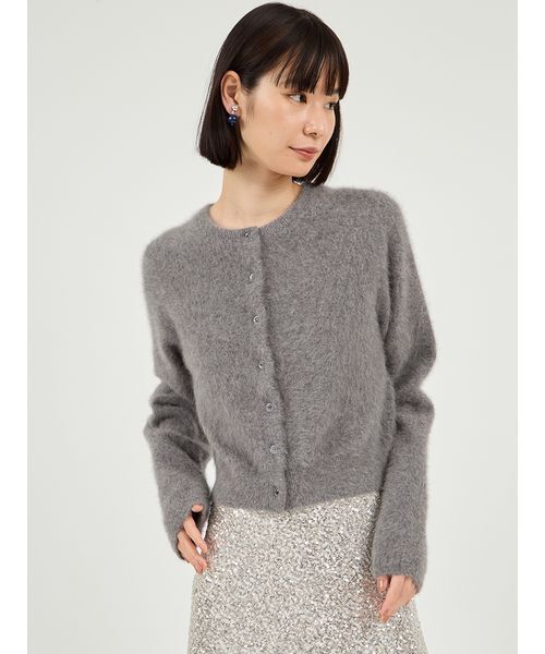 emmi カーディガン フォックスカシミヤニットカーディガン レディース