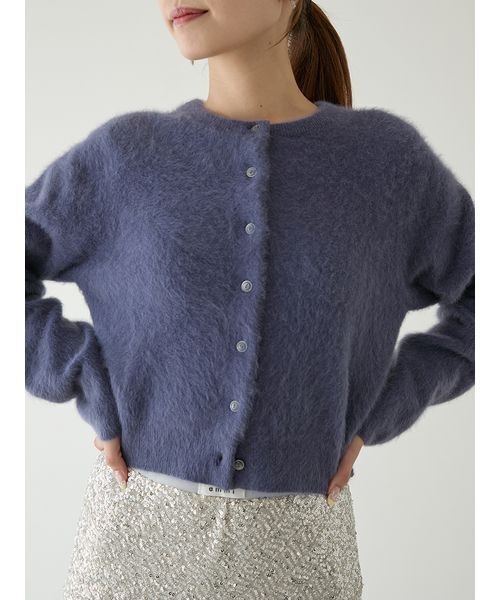 emmi カーディガン フォックスカシミヤニットカーディガン レディース