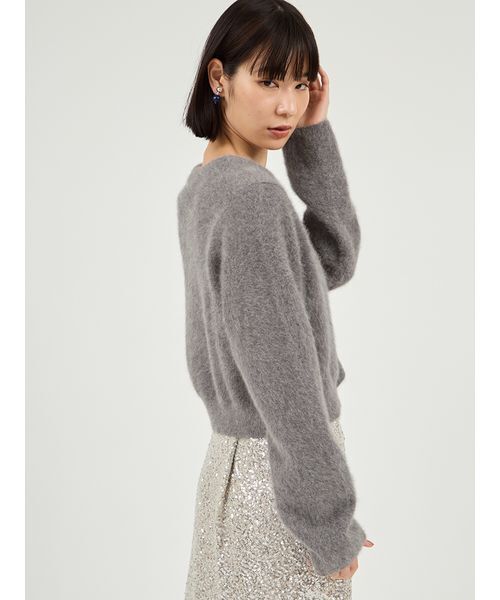 emmi カーディガン フォックスカシミヤニットカーディガン レディース