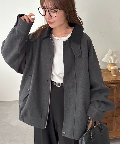 Discoat（ディスコート） ブルゾン アウター 「ユニセックス」中空糸衿