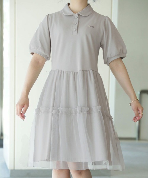 「F i.n.t」 ドッキングワンピース FREE ピンクベージュ レディース_画像9