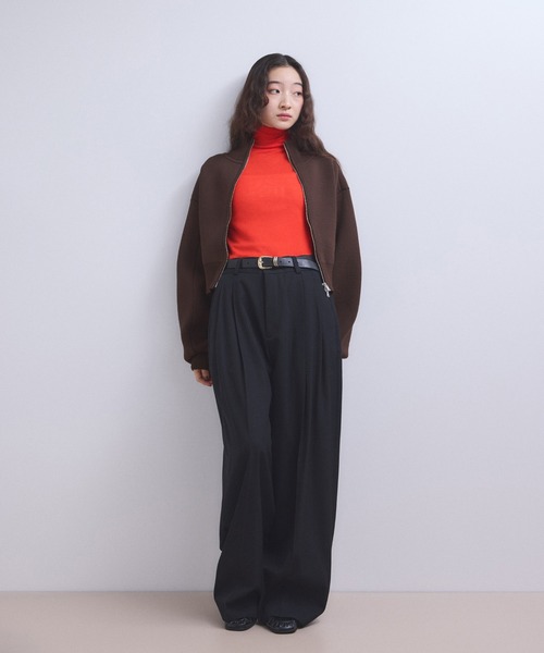 ADAM ET ROPE'（アダムエロペ） カーディガン 「WEB限定」ショートジャ