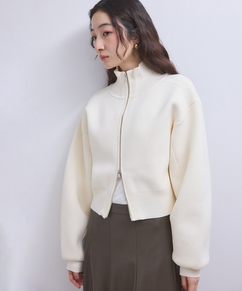 ADAM ET ROPE'（アダムエロペ） カーディガン 「WEB限定」ショートジャ