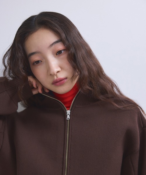 ADAM ET ROPE'（アダムエロペ） カーディガン 「WEB限定」ショートジャ