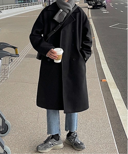 link lot チェスターコート コート 「25年秋冬新作」メルトンタッチ