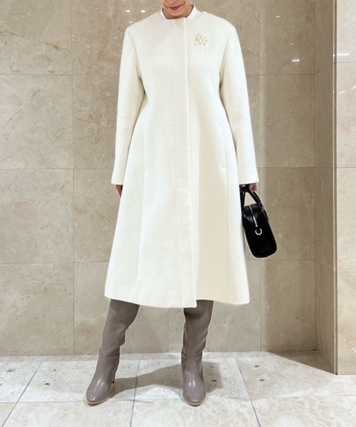 CELFORD（セルフォード） ノーカラーコート 38 ピンク レディース