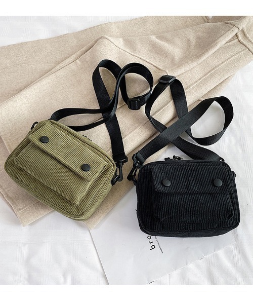 ショルダーバッグ Corduro Pocketコーデュロイプチショルダーバッグ