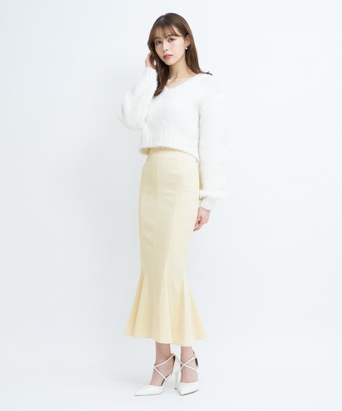 「ROYAL PARTY」 スカート MEDIUM パープル レディース_画像3