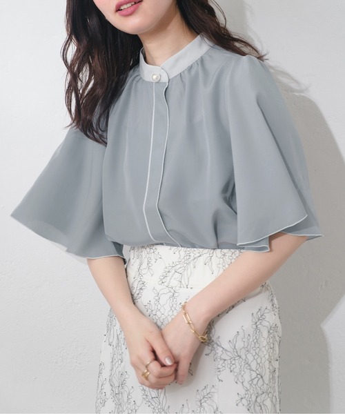 「natural couture」 7分袖ブラウス FREE ピンク レディース_画像8