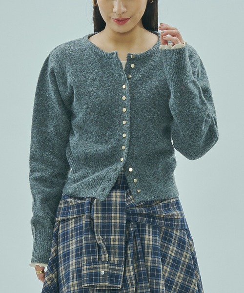 ROSE BUD（ローズバッド） カーディガン CROPPED KNIT CARDIGAN 
