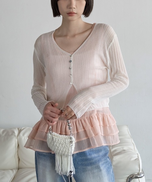 「UNE MANSION」 カーディガン FREE ブラック レディース_画像4