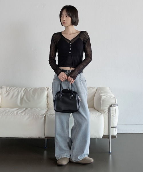 「UNE MANSION」 カーディガン FREE ブラック レディース_画像5