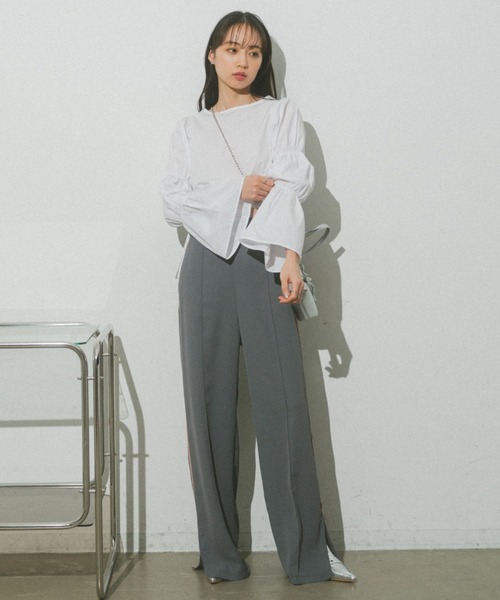 「VANNIE U」 長袖ブラウス FREE ホワイト レディース_画像5