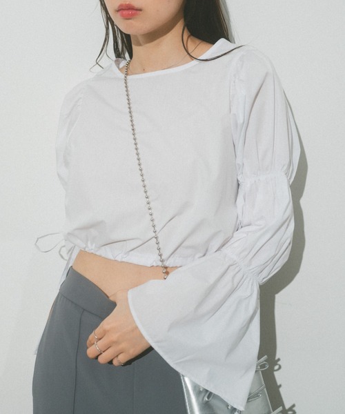 「VANNIE U」 長袖ブラウス FREE ホワイト レディース_画像6