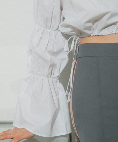 「VANNIE U」 長袖ブラウス FREE ホワイト レディース_画像7