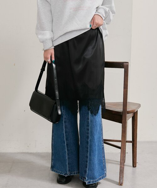 mystic（ミスティック） スカート 裾レースマルチスカート : ZOZOTOWN