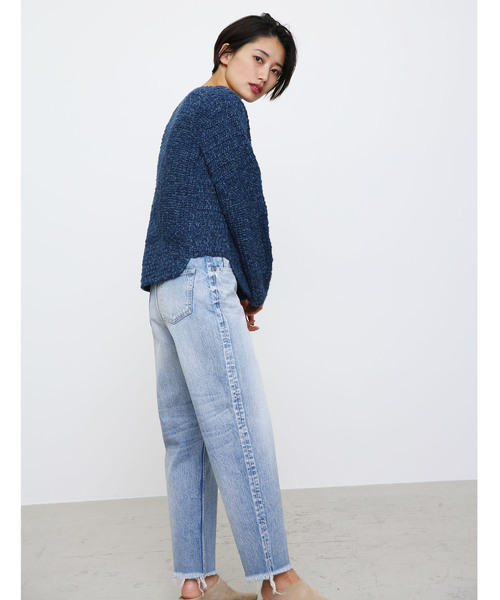 「BLACK BY MOUSSY」 デニムパンツ 24inch ライトブルー レディース_画像2