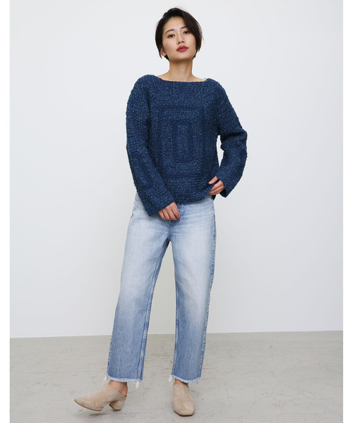 「BLACK BY MOUSSY」 デニムパンツ 24inch ライトブルー レディース_画像3