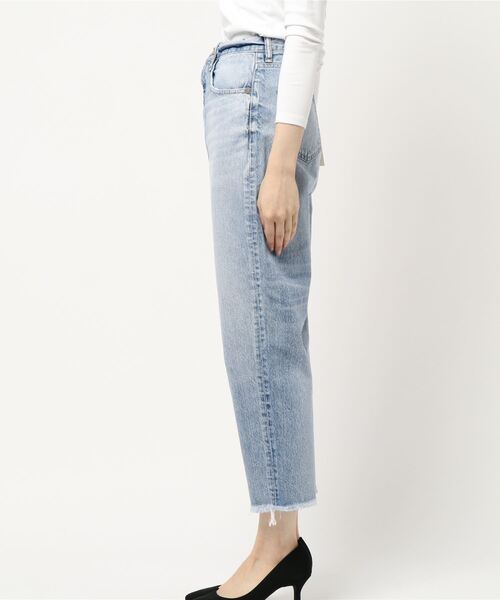 「BLACK BY MOUSSY」 デニムパンツ 24inch ライトブルー レディース_画像4