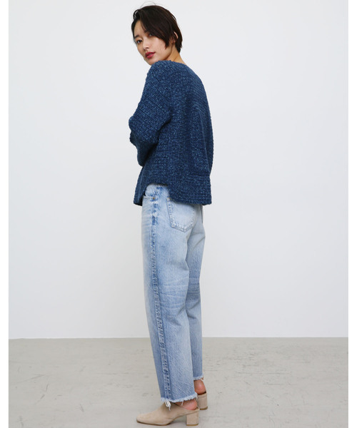 「BLACK BY MOUSSY」 デニムパンツ 24inch ライトブルー レディース_画像5