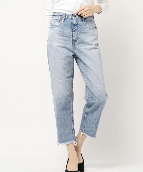 「BLACK BY MOUSSY」 デニムパンツ 24inch ライトブルー レディース_画像8