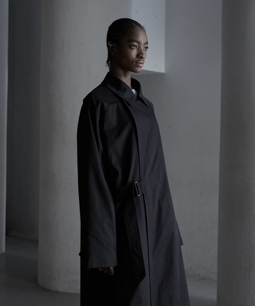 「CALLNE」 トレンチコート M ブラック メンズ_画像5