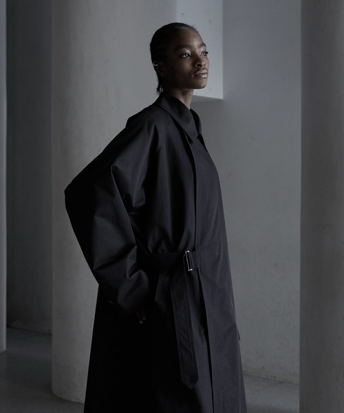 「CALLNE」 トレンチコート M ブラック メンズ_画像6