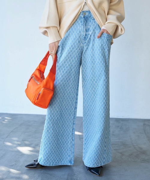 [VIS] Denim брюки M голубой женский 